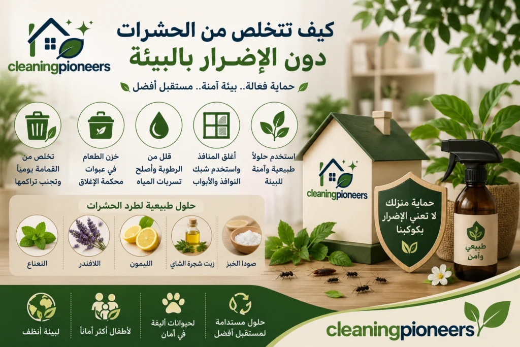 كيف تتخلص من الحشرات دون الاضرار بالبيئة