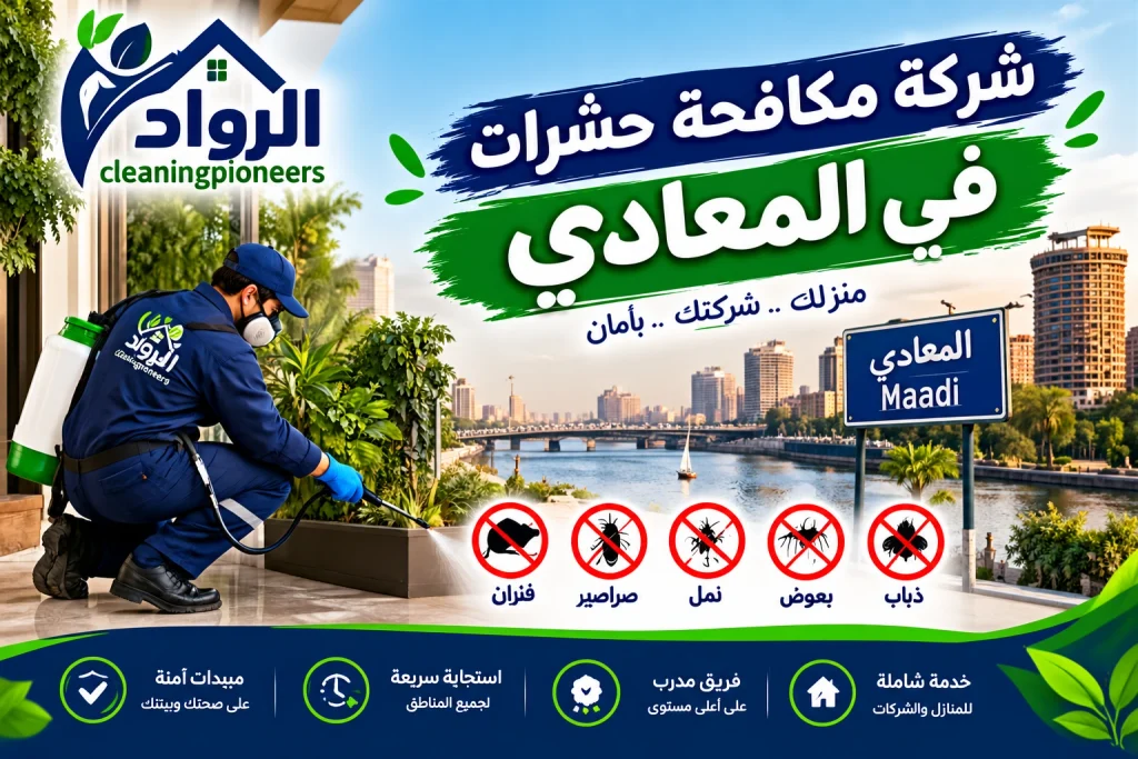 شركة مكافحة حشرات في المعادي