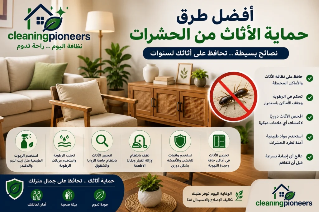 افضل طرق حماية الاثاث من الحشرات