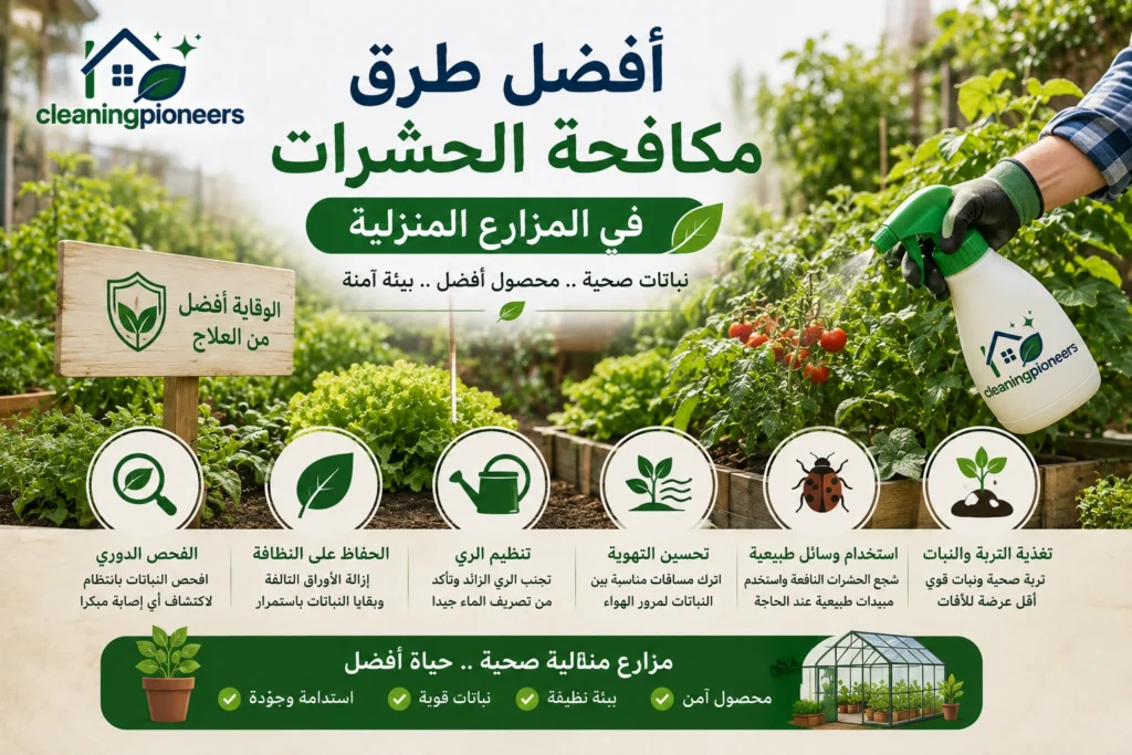 طرق مكافحة الحشرات في المزارع المنزلية