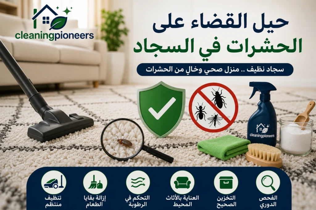 افضل حيل القضاء على الحشرات في السجاد
