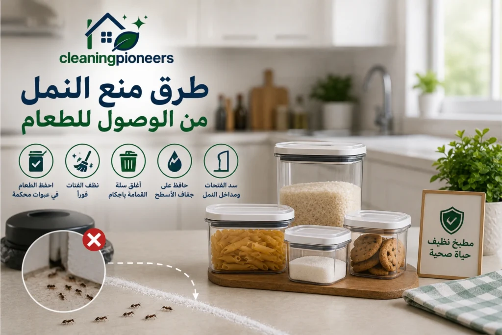 طرق منع النمل من الوصول للطعام