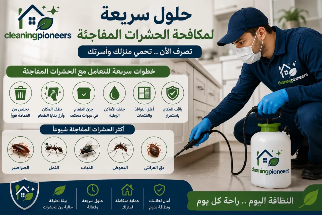 حلول سريعة لمكافحة الحشرات المفاجئة