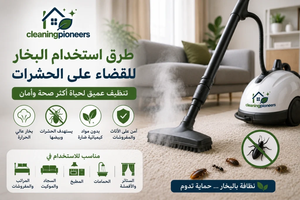 طرق استخدام البخار للقضاء على الحشرات