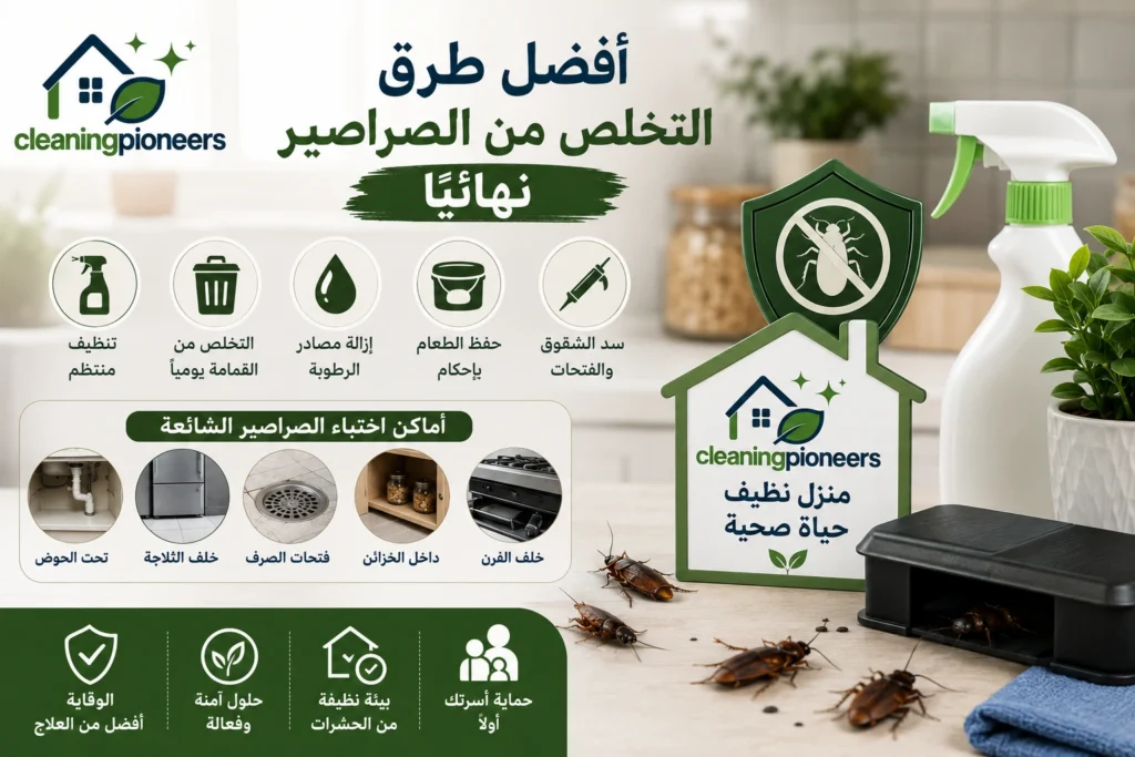 افضل طرق التخلص من الصراصير نهائيا