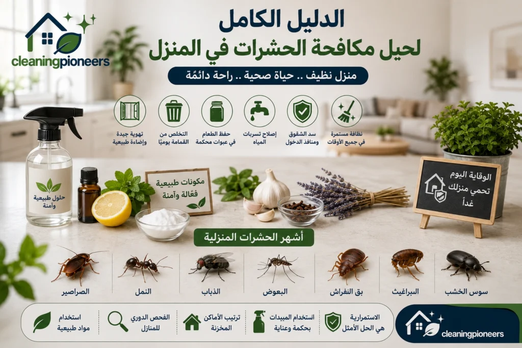 الدليل الكامل لحيل مكافحة الحشرات في المنزل