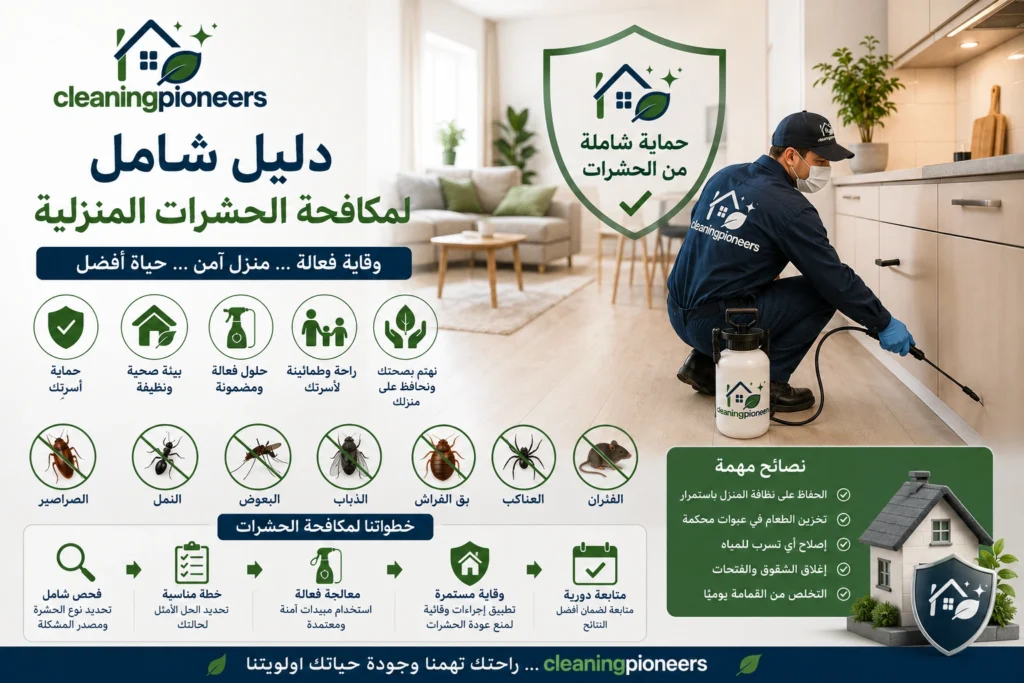 دليل شامل لمكافحة الحشرات المنزلية
