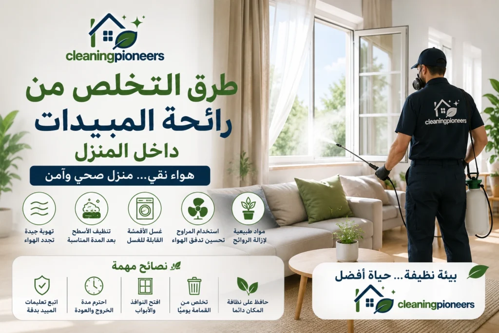 طرق التخلص من رائحة المبيدات داخل المنزل