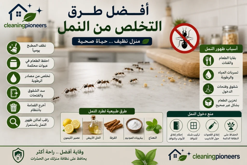 افضل طرق التخلص من النمل